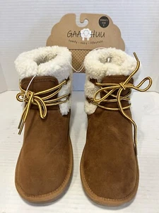 Gaahuu Womens Water Resistant Faux Suede Laced Berber Hiker Boot SZ 8 - Picture 1 of 8