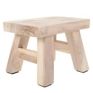 Solid Wood Bench Mini Stool Foot Rest Stand Step Chair Stools - Picture 1 of 12