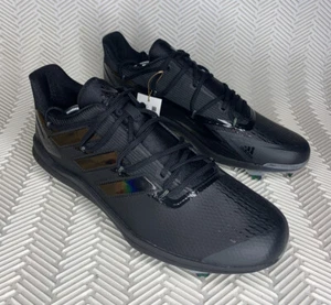Adidas Adizero Afterburner 8 Metal Baseball Cleats Black Size Men’s 12.5 GX2806 - Picture 1 of 12