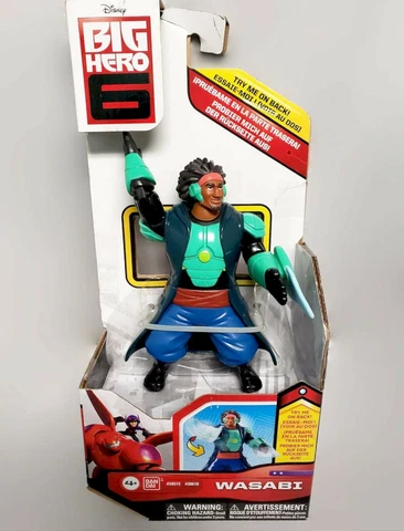 NEW Disney Big Hero 6 6" Wasabi No-Ginger Articulated Action Figure Plasma Blade Cover
