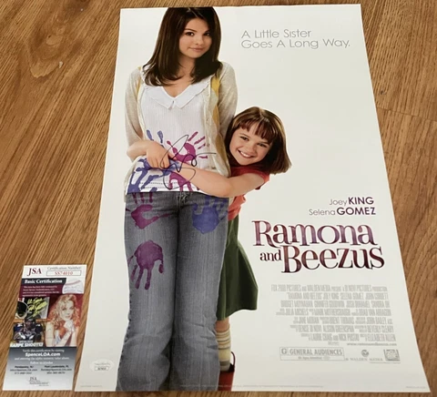Selena Gomez autographed signed Ramona and Beezus mini 13x20 movie poster (JSA) Cover