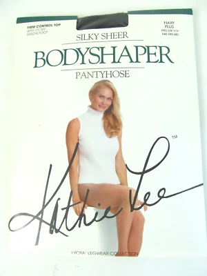 Kathie Lee Pantyhose Dark Navy Plus 5'-5.9' Silky Sheer Bodyshaper Control Top D - Image 1 of 4