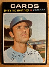 1971 Topps Jerry McNertney Baseball Card #286 Catcher O/C Corner Edge Wear