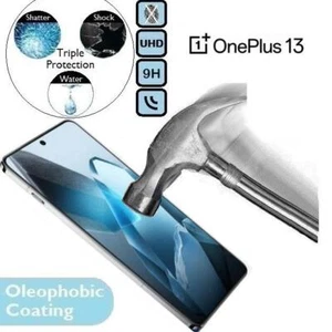 100% Genuine Tempered Glass 9H Screen Protector (One Plus XIII) For OnePlus 13 - Picture 1 of 2