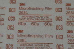 Lot of 10 Sheets 3M 268L 60 Micron 8.5"x11" PSA Microfinishing Sheets - Bild 1 von 1