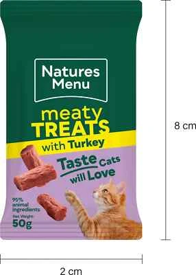 Natures Menu Cat Treats Turkey 50g (95% Meat) - Image 1 of 4