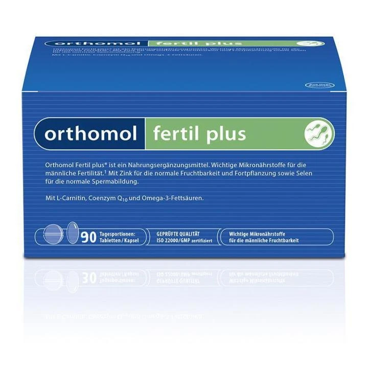 ORTHOMOL Fertil plus Tabletten Kapseln 90 Tagesportionen PZN 02166756 + Proben