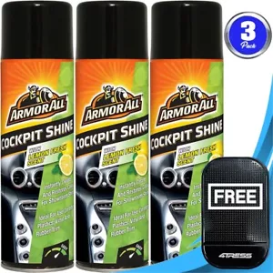 3 x 500ml Auto Innenraumreiniger Cockpit Glanz Zitrone Frischer Duft Orange 85500ML.M✅ - Bild 1 von 8