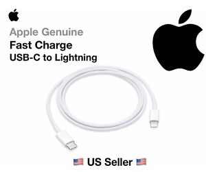 Apple Lightning to USB-C Cable + 20W Adapter Charger iPhone 12 Pro 100% Original