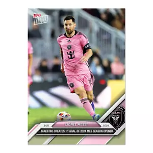 Topps Now MLS - Card 001 - Lionel Messi - Inter Miami - Bild 1 von 2