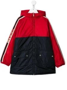 New Authentic Gucci Kids Logo Trim Coat Size 5 New With Tags In Original Box - Picture 1 of 13