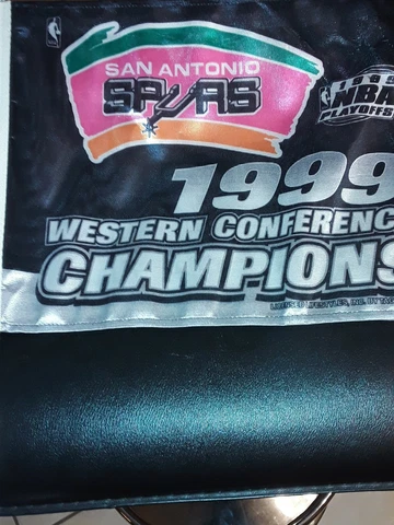 Vintage San Antonio Spurs 1999 NBA Playoffs Western Conference Champion Car Flag Cover