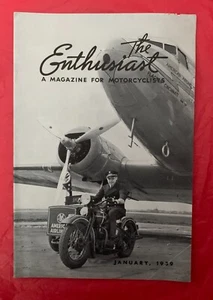 1939 Harley-Davidson "ENTHUSIAST" Jan. - Original Motorcycle Magazine - Picture 1 of 8