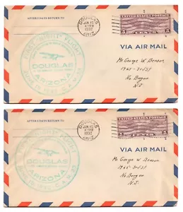 GoodChoice: 1932 First Night Flight Covers • CAM-33 • from DOUGLAS ARIZONA - Picture 1 of 1