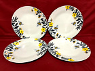 Royal Norfolk Bee Happy Set Of 4 Floral & Bees Dinner Plates 10 1/2"