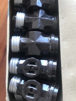 10 Vintage LEVITON USA Bakelite Light Lamp Socket Outlet Adapter Brown NIB - Image 1 of 4