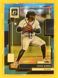Ozzie Albies 2022 DONRUSS OPTIC Carolina Blue PRIZM /50 Atlanta