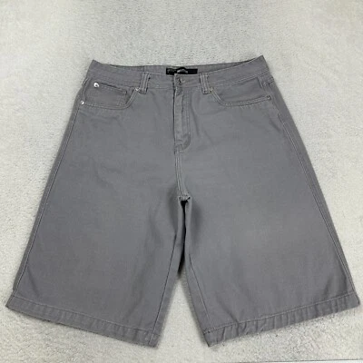 Pantalones Cortos De Colección PJ Mark Para Hombres 38 Gris Denim Jean Hip Hop Sueltos Patinador Y2K Pantalones Cortos Foto 1 de 4