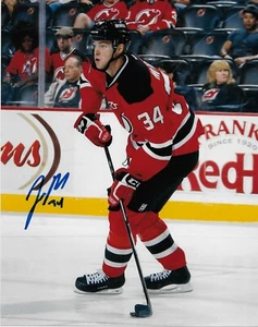 Foto firmada de Jon Merrill de los demonios de Nueva Jersey 8x10 autografiada #1 original - Imagen 1 de 2