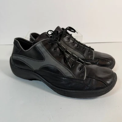 Unlisted Mens Leather Lace-Up Shoes Y2K Square Toe 10.5 Made in Italy Retro - Image 1 of 4