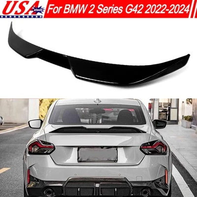 FOR 22-25 BMW G87 M2 G42 230i M240i HIGH KICK MP STYLE TRUNK SPOILER GLOSS BLACK Foto 1 de 4