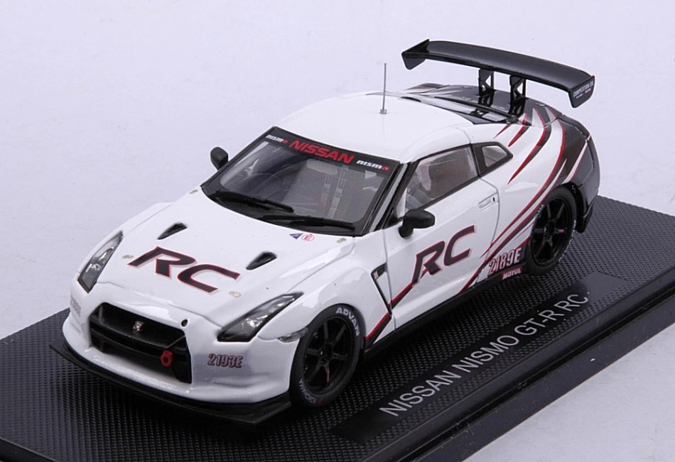 MODELLINO AUTO STATICO EBBRO NISSAN NISMO GT-R RC RACING VERSION BIANCO 1:43 - Immagine 1 di 4