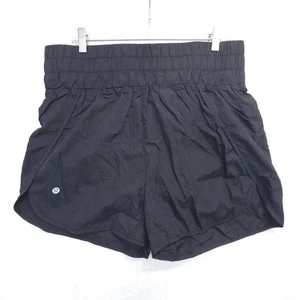 Pantalones Cortos Deportivos para Correr Lululemon Para Mujer Talla 10 Negros Cintura Alta Forrados  - Imagen 1 de 9