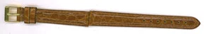 Genuine Crocodile Padded TAN Strap 12mm or 14mm  - Picture 1 of 2