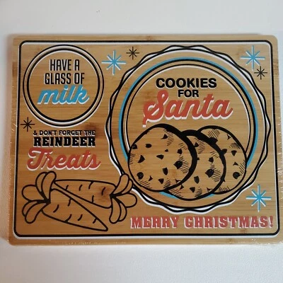 Farberware Cuttin Board Galletas para Madera de Papá Noel Bambú Navidad Reno Golosinas Foto 1 de 4