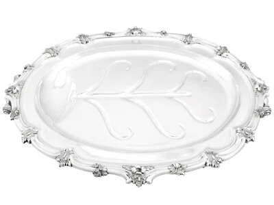 Plato Sheffield y plato de venado de plata de ley antiguo victoriano 1849 4354 g Foto 1 de 4