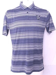 NEW Yale Bulldogs Navy Stripe Columbia Omni-Wick Slide Golf Polo Shirt Men's XL - Picture 1 of 9