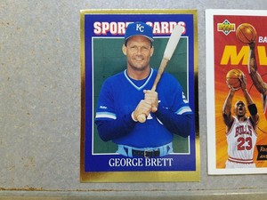 George Brett KC Royals 1992 Allan Kaye's Sports Cards #90 Extended Border