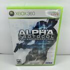 Alpha Protocol (Xbox 360, 2010) Clean Complete Manual Cib Tested Works Great