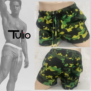 Tulio Camo Stretch Swim Trunks Medium Gently worn 30-38" waist 3" inseam - Picture 1 of 5