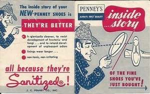 Brochure-JC PENNEY'S Sanitized,shoes.Department store original=ProductsOverTime* - Picture 1 of 2