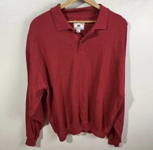 Vtg Cutter & Buck Red Polo Sweater Made In USA Men’s 2XL - Picture 1 of 6