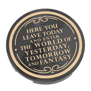 Theme Park Entry Sign - Custom Printed - (3x3 Tile) - Brick City - MOC - Picture 1 of 2