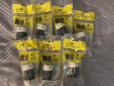 LOTE DE 7 - NUEVO Daniel Woodhead 5366 Nema 5-20 20A 125V Enchufe Safeway Foto 1 de 3