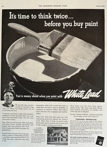 Pintura Plomo Blanco Lead Industries Assn Nueva York NY 210 Años Vint Print Anuncio 1942 - Imagen 1 de 1