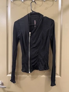 Rick Owens lilies black long sleeve jacket sz S (item A52) - Picture 1 of 10