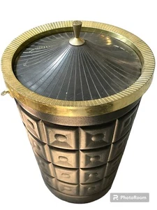 Vintage Lustro Ware MCM 1960’s Large Black Wine/Ice/Champagne Bucket USA Made - Picture 1 of 8