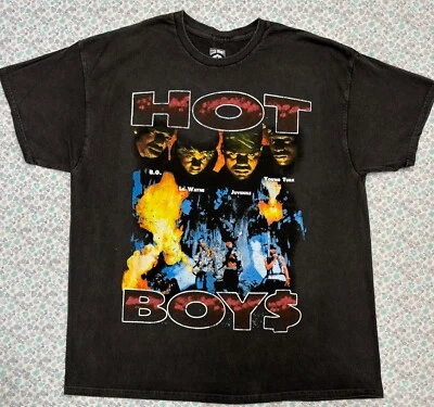Men's Hot Boys Cash Money Records Short Sleeve Tee-Black - Image 1 of 2