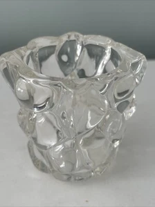 PORTACANDELE PARTYLITE VOTIVO CRISTALLO TAGLIO CHIARO VETRO VINTAGE - Foto 1 di 4