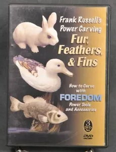 Fur, Feathers, and Fins Frank Russell's Power Carving (DVD) - Picture 1 of 4
