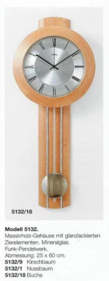 AMS - Funk-Pendeluhr - Modell 5132/18 - NEU -- direkt vom AMS-Fachhändler - Bild 1 von 3