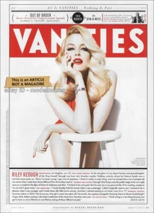Riley Keough 1-seitiger Magazinartikel ""Eitelkeiten"" VANITY FAIR USA Juli 2012 - Bild 1 von 1