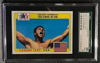 1983 Topps Greatest Olympians #92 Cassius Clay SGC 9 Mint - Image 1 of 2