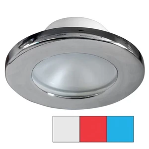 i2Systems Apeiron A3120 Screw Mount Light - Red, Cool White & Blue - Chrome - Picture 1 of 1