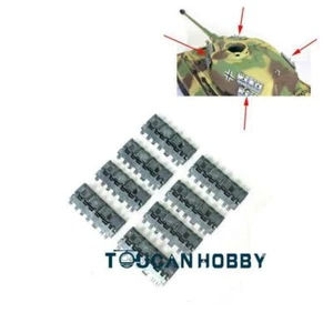 Henglong 1/16 Scale RC Tank German King Tiger 3888A Silver Metal Side Armours - Picture 1 of 6
