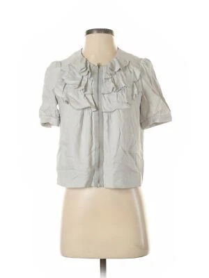 Sine Women White Short Sleeve Blouse 2 - Image 1 of 2